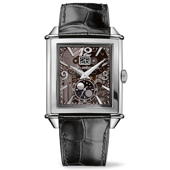 Review Replica Girard-Perregaux VINTAGE 1945 LARGE DATE AND MOON PHASES 25882-11-223-BB6B watch